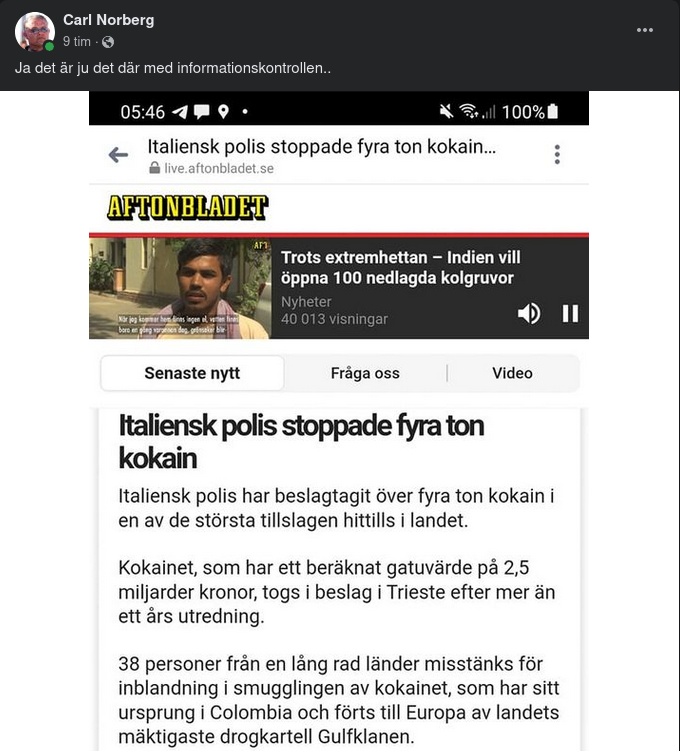 Fyra Ton Kokain I Italien