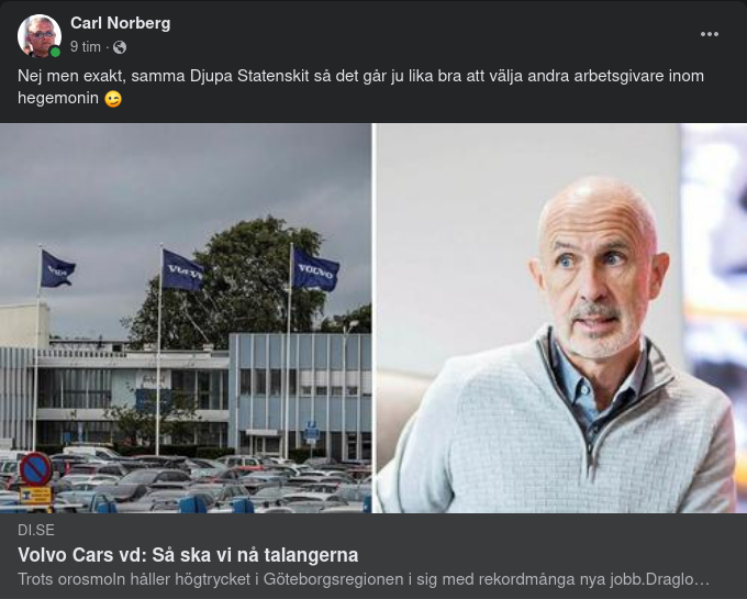 Talangjagande Hegemoniarbetsgivare