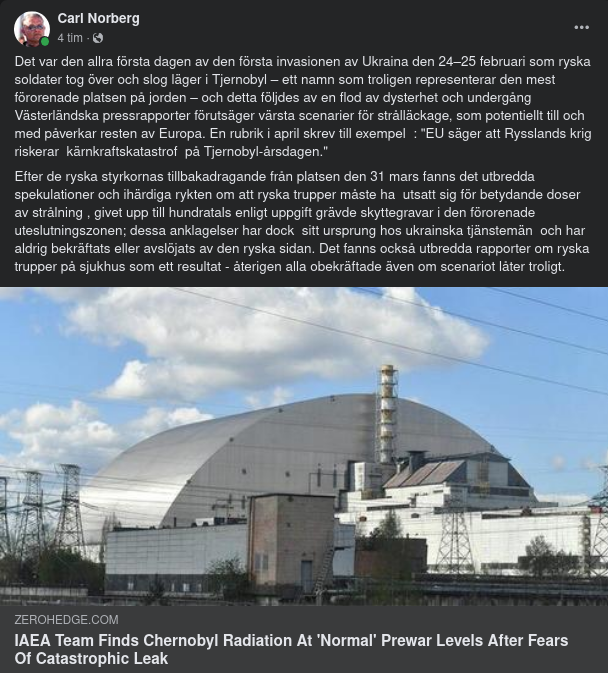 Tjernobyl-Strålning