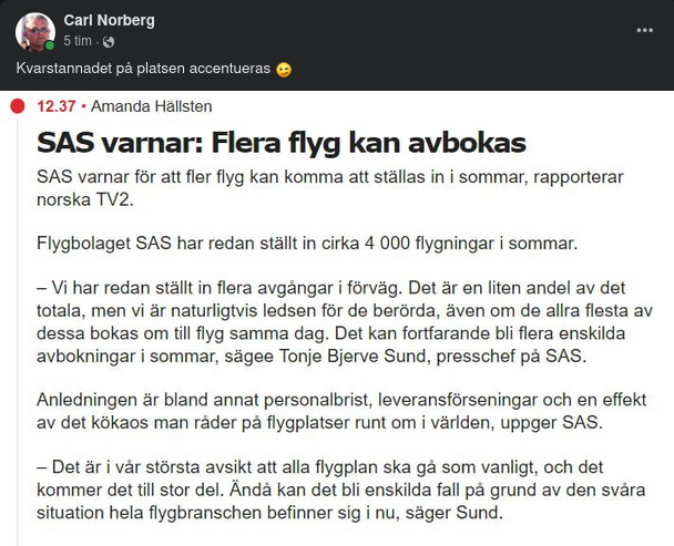 Flygavbokningsrisk