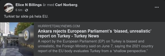 Turkiet Missnöjd Med EU-Rapport