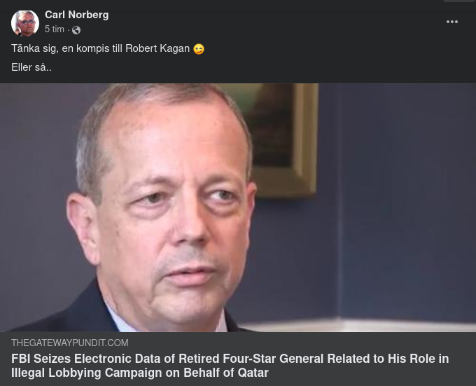 FBI Beslagtar Elektronisk Data Från Pensionerad Fyrstjärnig General