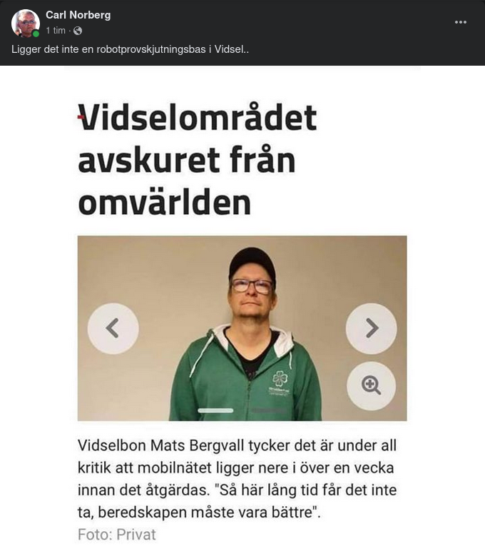 Mobilnät & Robotprovskjutningsbas