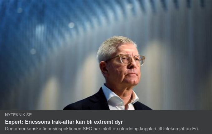 Möjligen Extremt Dyrt För Ericsson