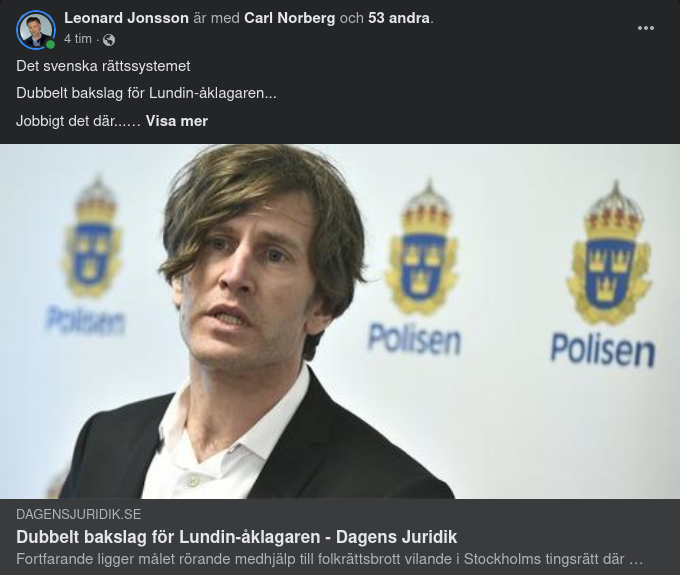 Det Svenska Rättssystemet & Lundin-Åklagaren