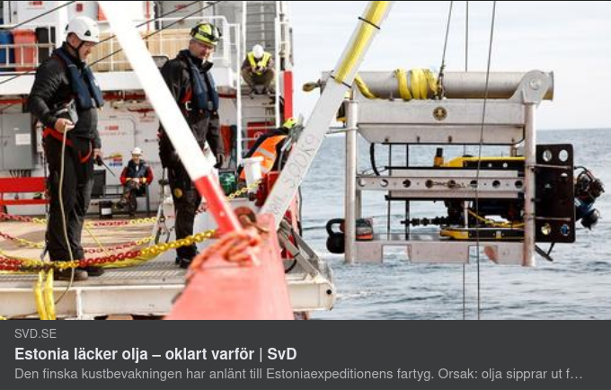 Oljeläckande Estonia