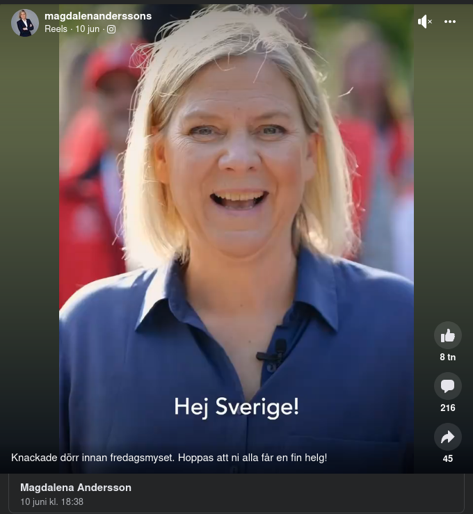 Statsministern Innan Fredagsmyset