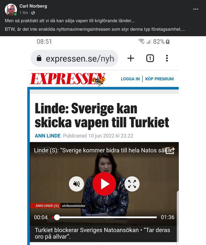 Svenska Vapensändningar
