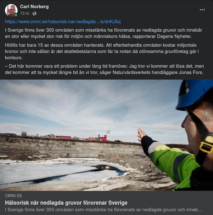 Svensk Gruvförorening