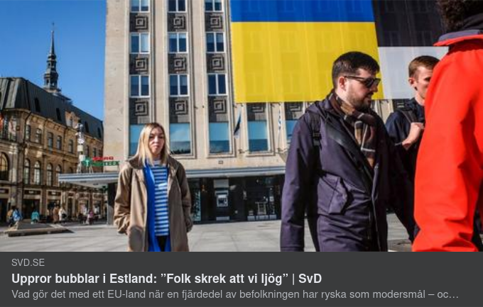 Dags Etnisk Rensning I Estland?