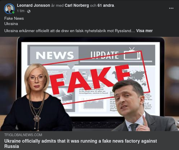 Ukrainsk Fake News Fabrik