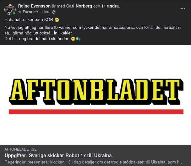 Robot 17 Från Sverige Till Ukraina