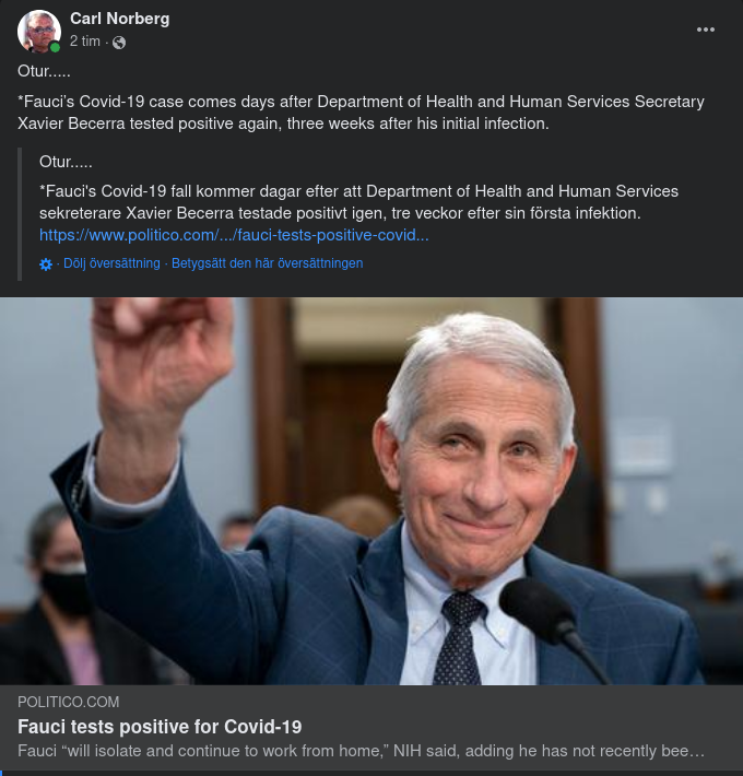 Fauci Covidiotismittad