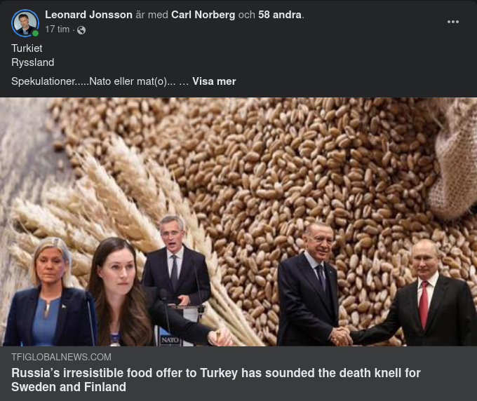 Matkorridor Eller Nato-Medlemskap?