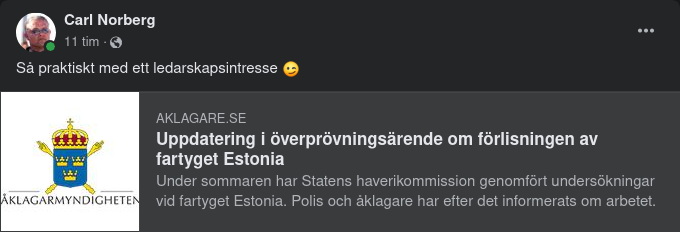 Överprövningsärende Om Estonia