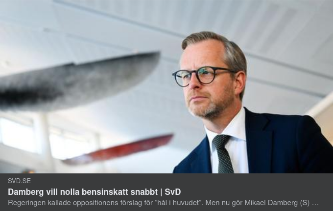 Bensinskattsnollningsvillig Finansminister