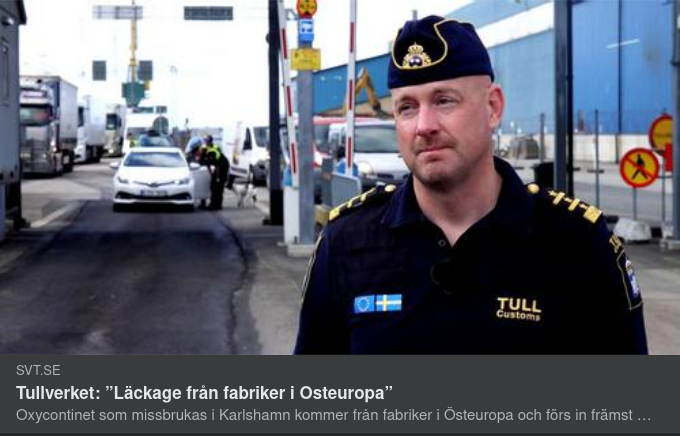 Fabriksläckande Oxycontin