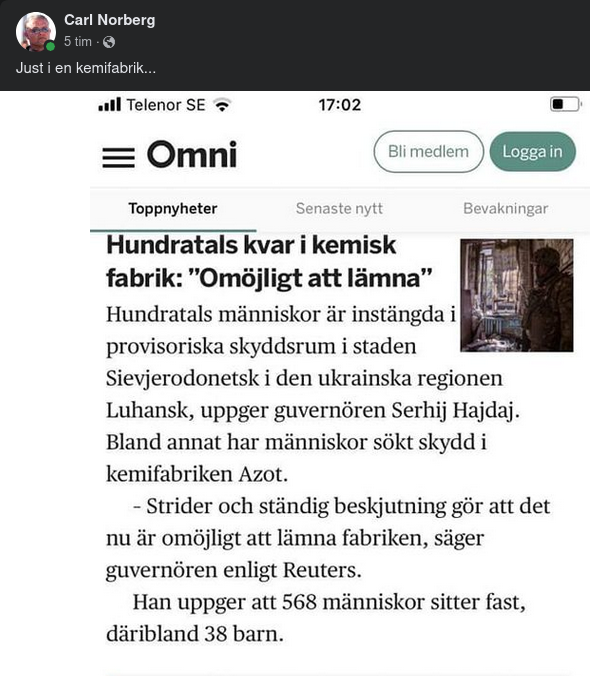 Kemifabriksinstängda I Ukraina