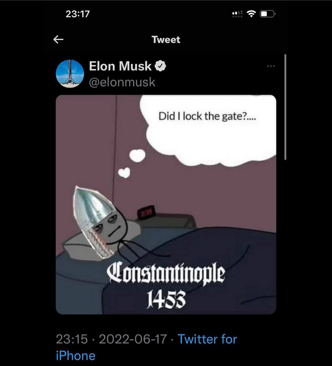 Musk & Konstantinopel 1453