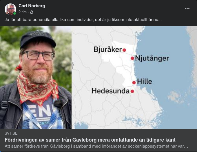 Historisk Samefördrivning I Gävleborg