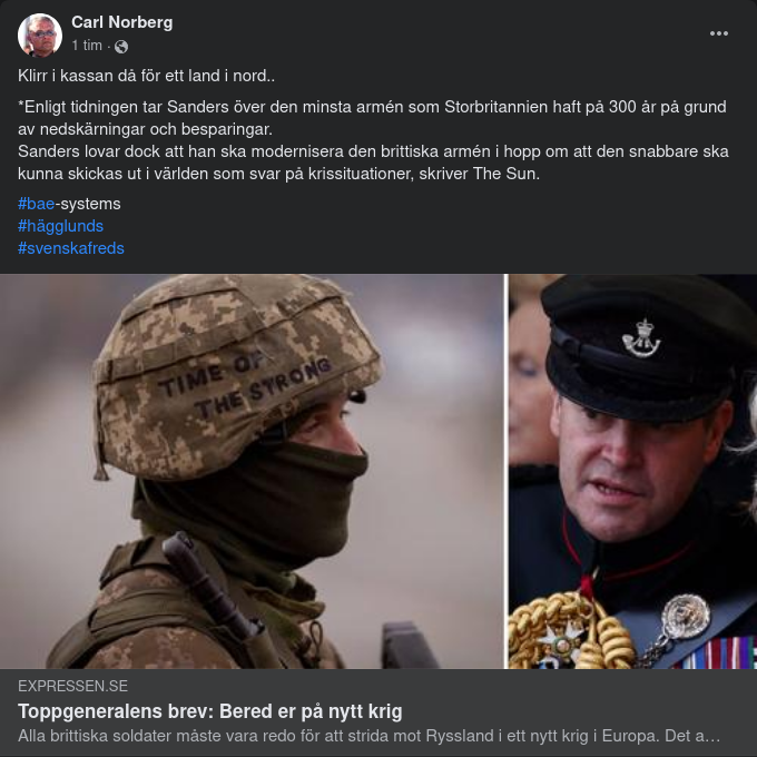 Spenderingsbehövande Armé