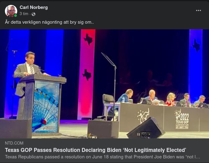 Antagen Resolution Om Olagligt Vald President