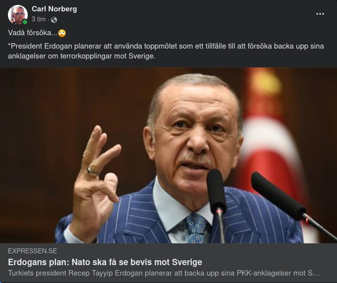 Erdogan Planerar Att Försöka I Expressen