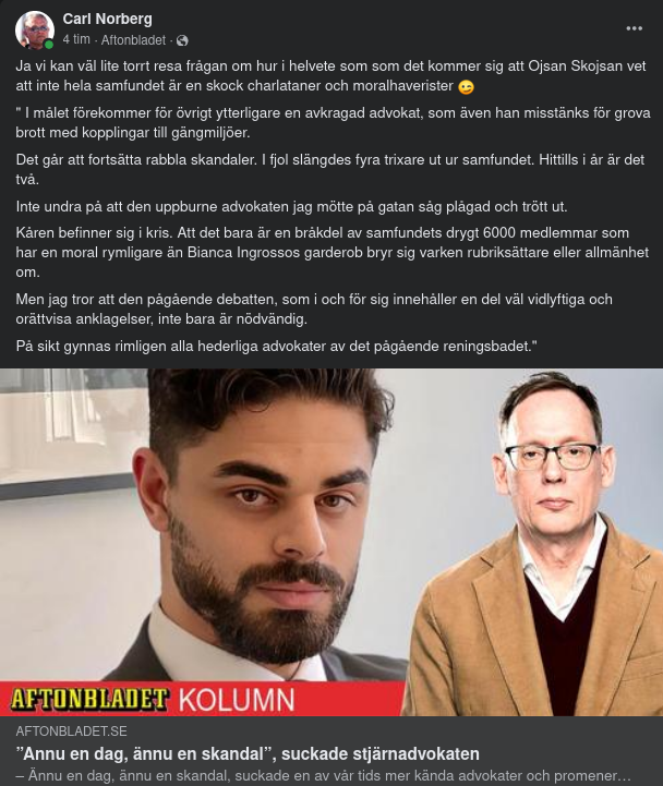 Ojsan Skojsan & Advokatsamfundets Medlemmars Moral