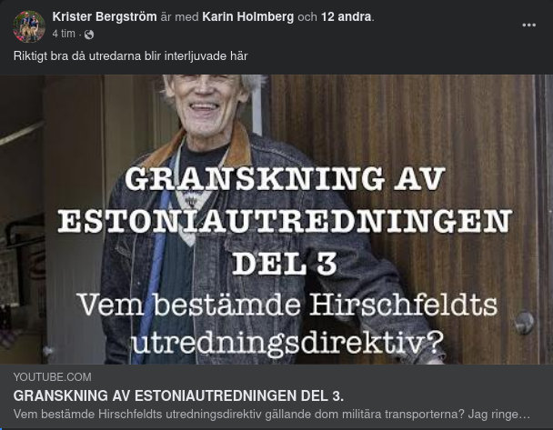 Stensös Estoniautredningsgranskning Del III