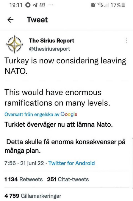 Turkiet Överväger Att Lämna Nato?..