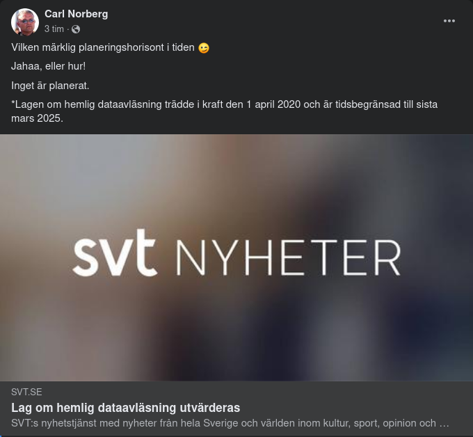 Oberoende Utredare För Tidsbestämd Lag Om Hemlig Dataavläsning