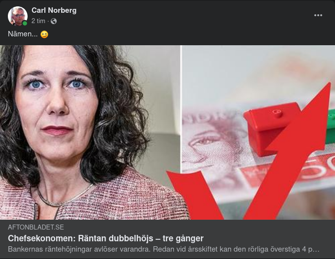 Winsth Spår Tre Gånger Dubbelhöjd Ränta