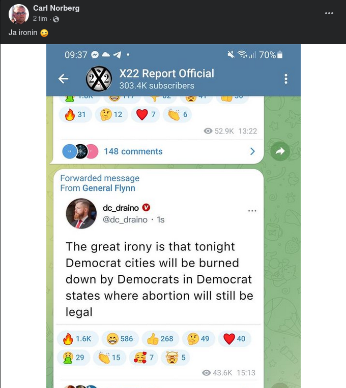 Ironiskt Demokratbrännande I USA