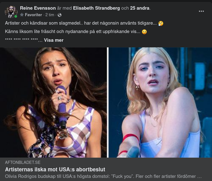 Abort-Arga Underhållningsartister