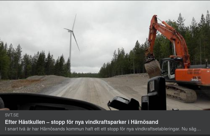 Vindkraftsparksstopp I Härnösand