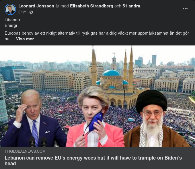 Libanon & Europas Gasbehov