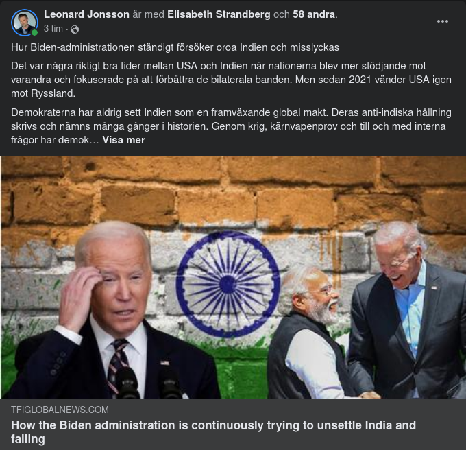 Bidens USA & Indien