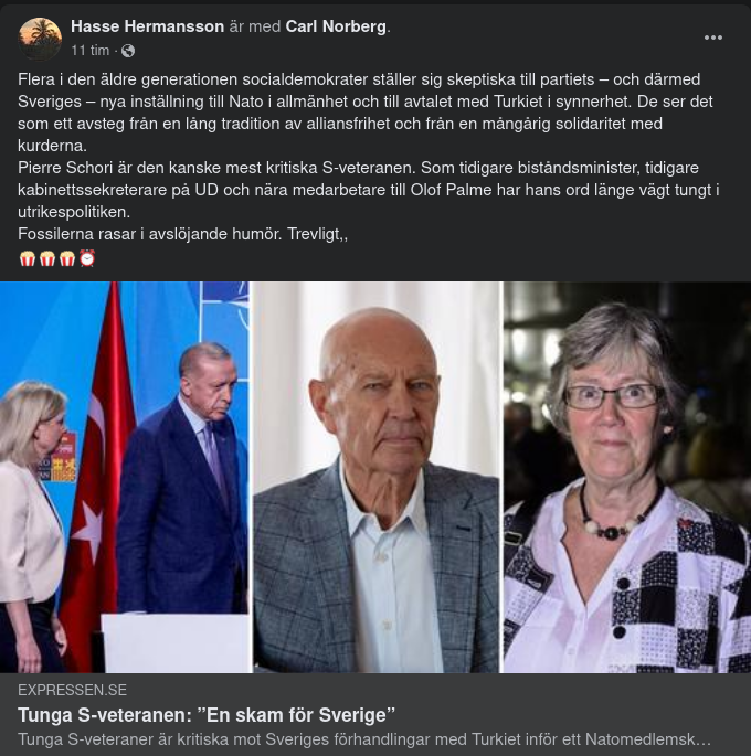 Utvecklingsmissnöjda Politiska (S)-Fossiler