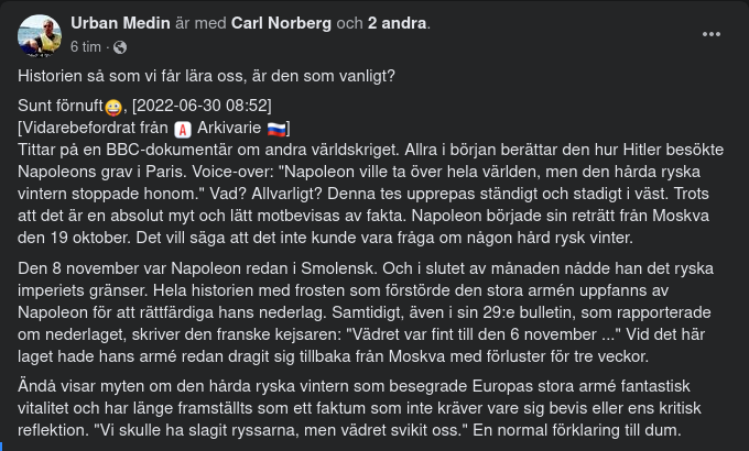 Napoleon & Den Ryska Vintern