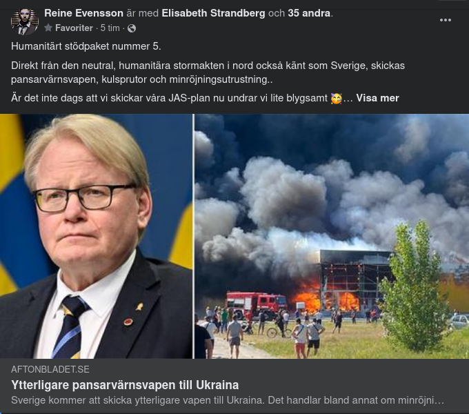 Ytterligare Svenska Pansarvärnsvapen Till Ukraina