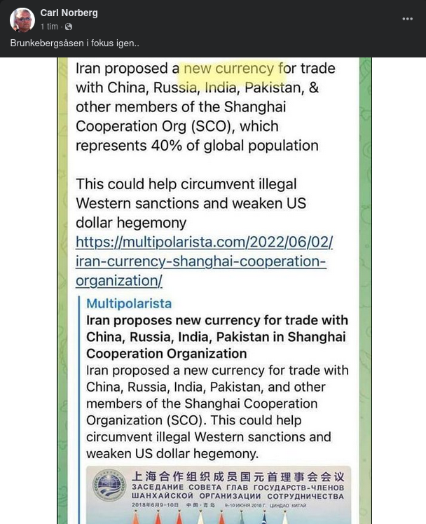 Iranskt Valutaförslag