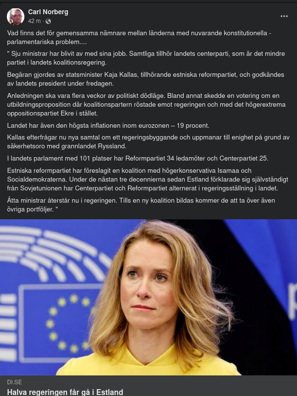 Intern Politik I Estland