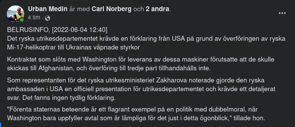 Amerikansk Dubbelmoral & Redo Allierade