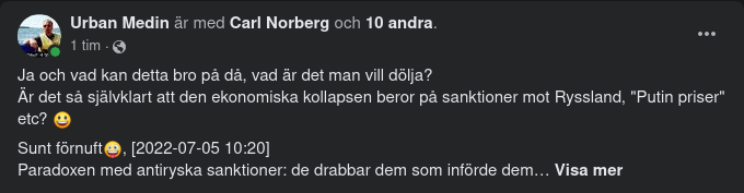 Sanktioner & Ekonomisk Kollaps