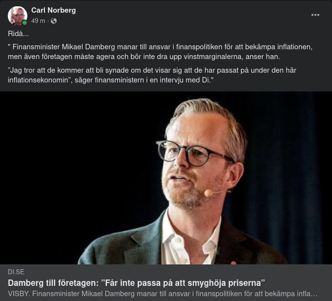 Smygprishöjningsvarnande Finansminister