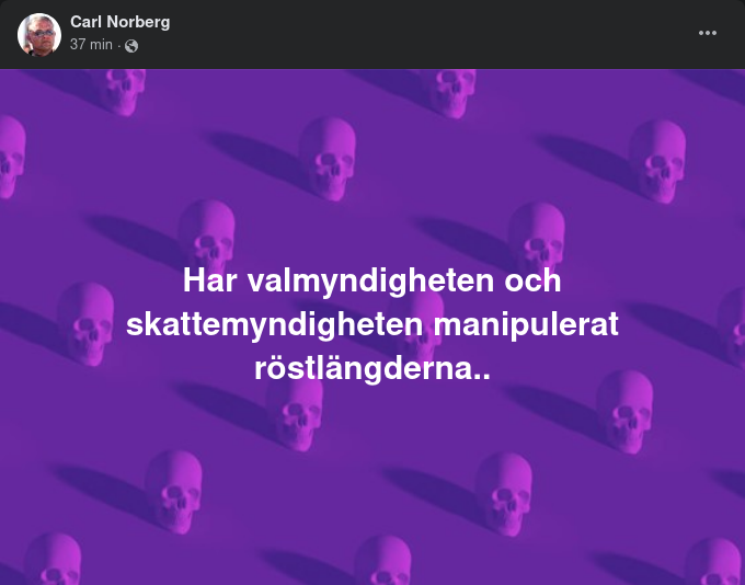 Röstlängdsmanipulerande Myndigheter?..