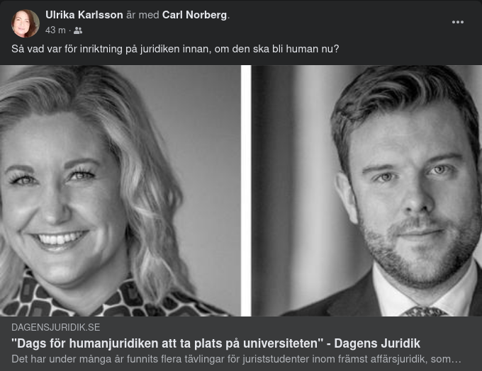 Före Humanjuridiken?..