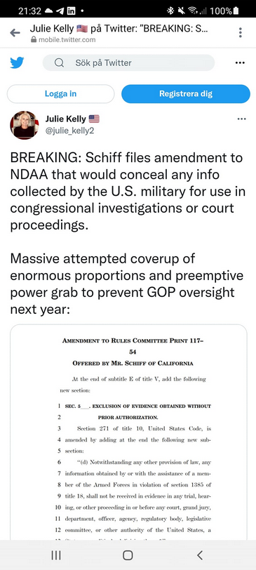 Schiff Vill Hemligstämpla Militär Info