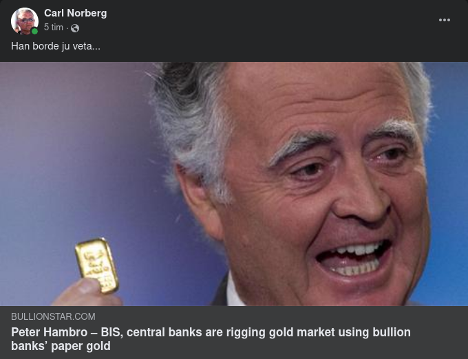 Hambro Om Riggad Guldmarknad