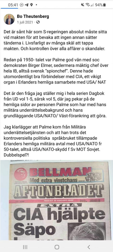 Theutenberg Om Varför (S) Måste Sitta Vid Makten